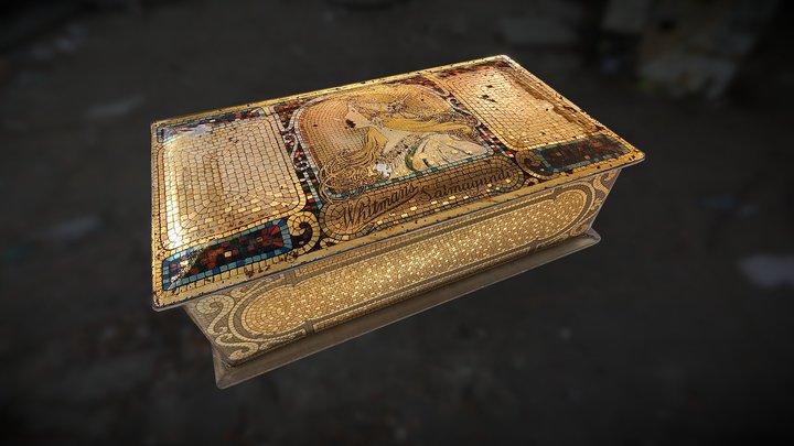 Whitman's Salmagundi Chocolates Tin (c. 1924-30) 3D Model