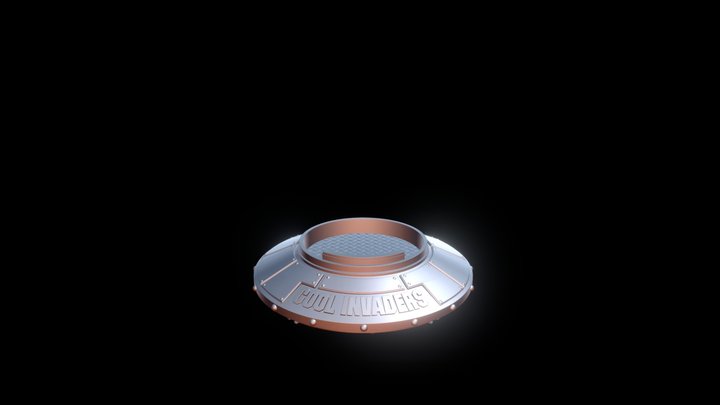 Cool Invaders Print UFO #01 3D Model
