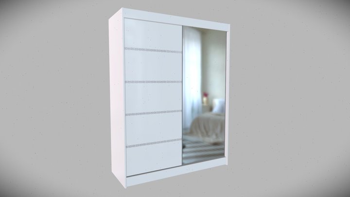 WARDOBE INESS GLAMOUR WHITE SWAROVSKI 3D Model