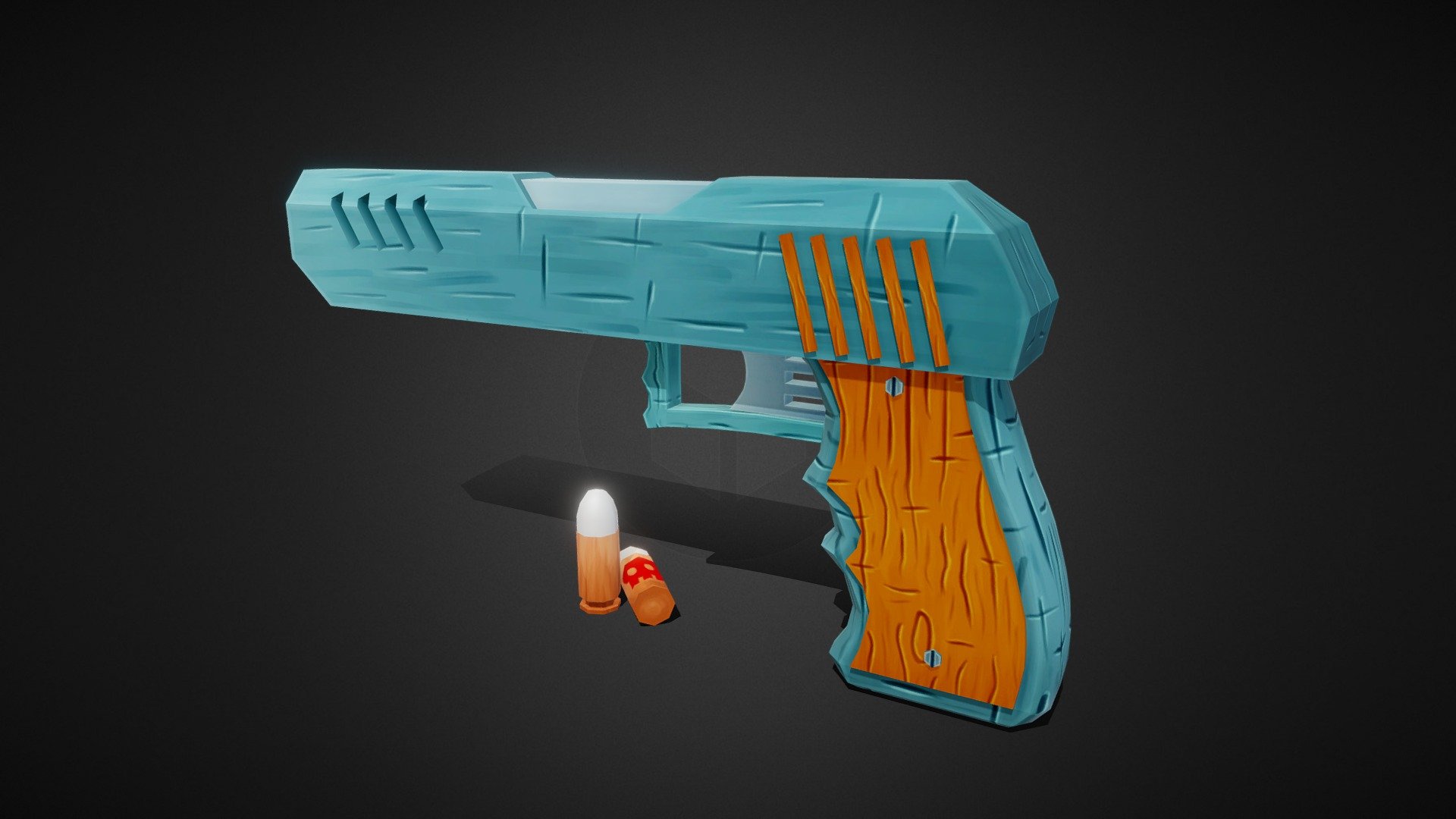 Stylized Starter Gun - Personal Game Project