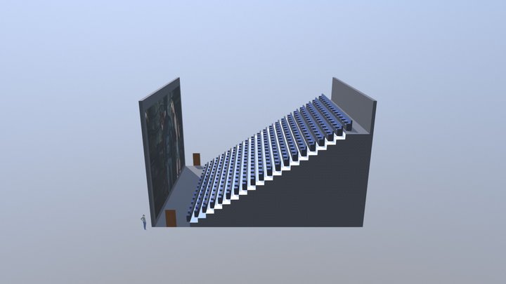 Salón De Cine 3D 3D Model