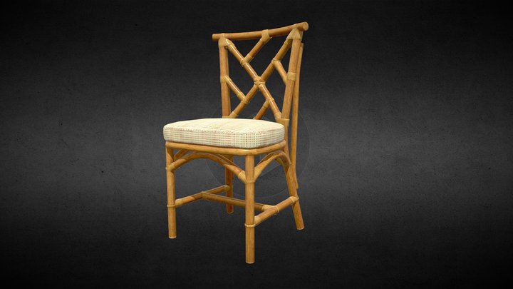 Rattan Dinning Chair 3D Model