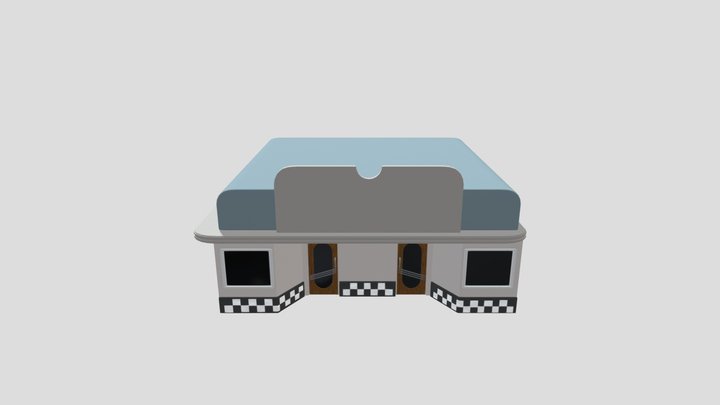 Diner Exterior 3D Model