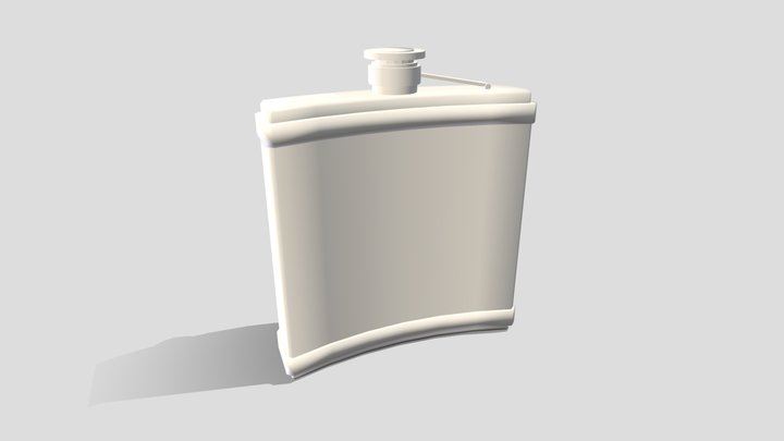CT4012-2025 Hip Flask 3D Model