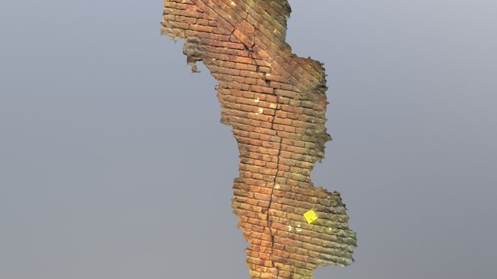 Running crack in tunnel lining 3D Model