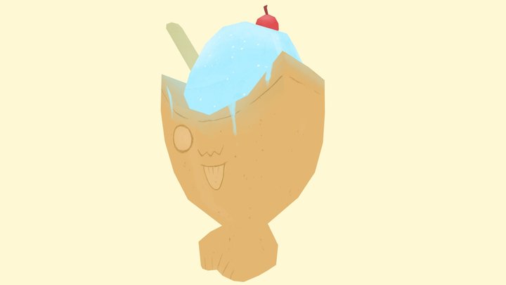 Icecream Fish 3D Model