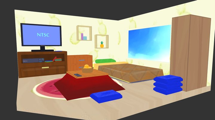 Bedroom Solo 3D Model