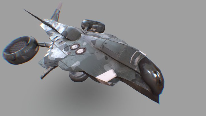 Cleaver Gunship 3D Model