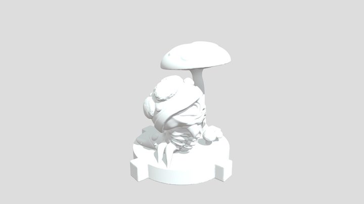 Fongus Worm 3D Model