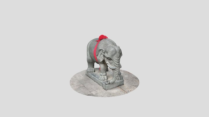 蓮池潭大象 3D Model