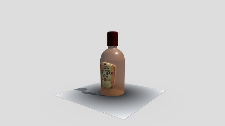 Botella Ron final 3D Model