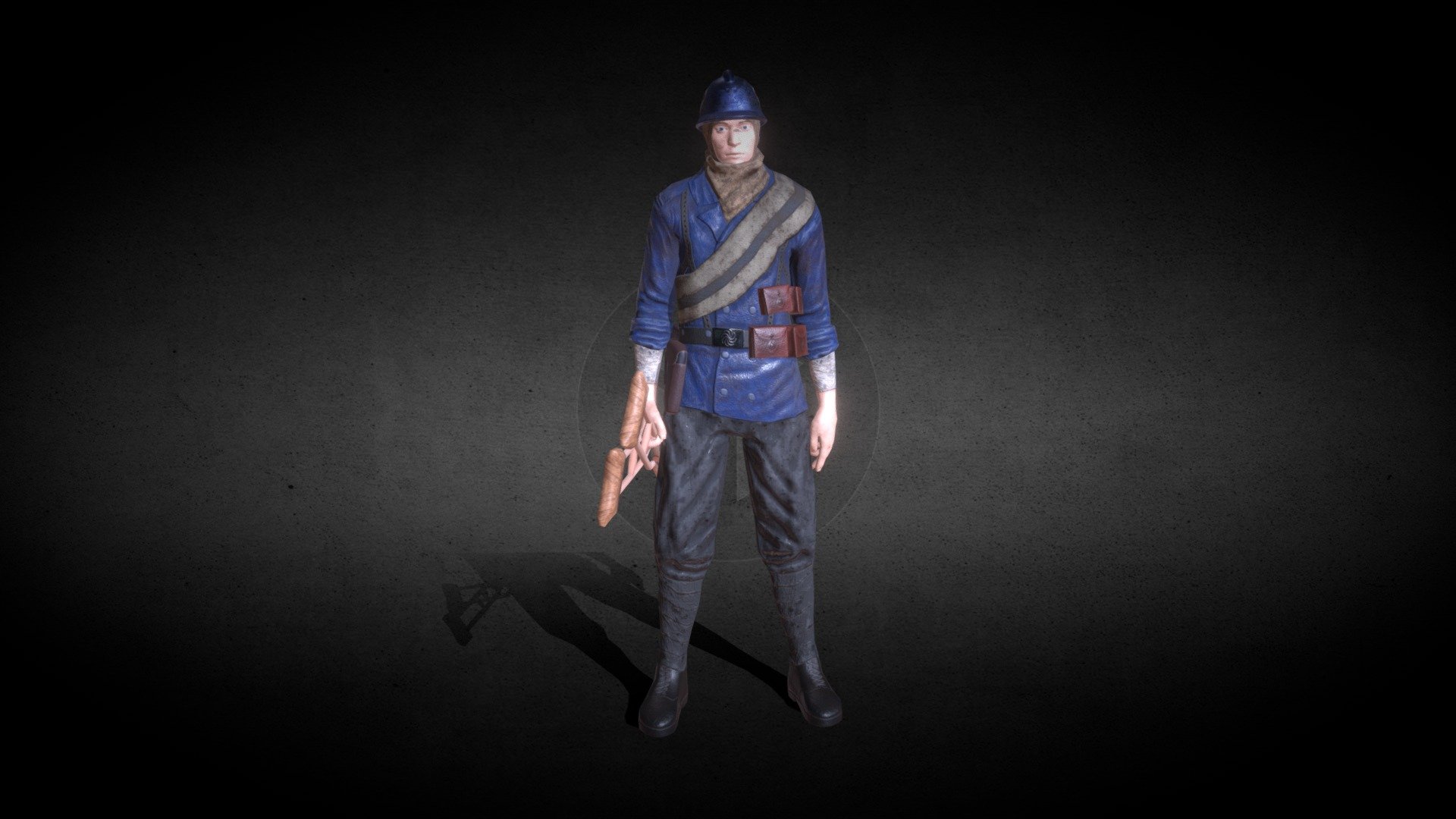 French soldier, medic
