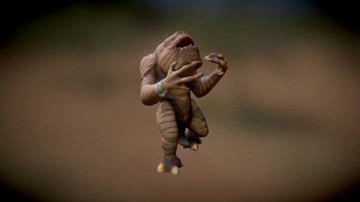 Star Wars Rancor Model - 300 Images 3D Model