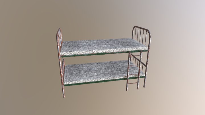 Prison Bunk Bed 3D Model