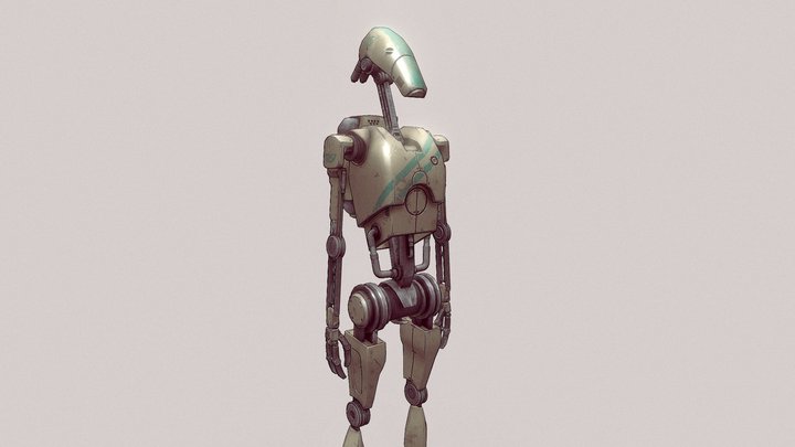 Battle Droid 3D Model