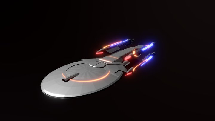 Missouri Class Battleship 3D Model