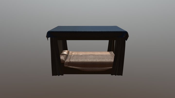 Master Bed 3D Model