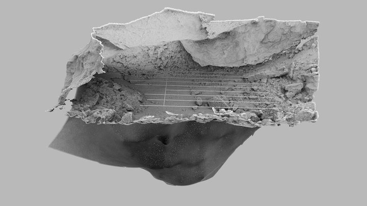 Rilievo GPR - Spessori Grotta del Vasto 3D Model