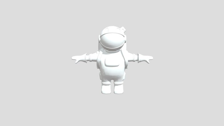 Hip Hop Dancing astronaut 3D Model