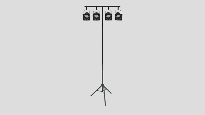 fressnel tripod isi 4 unit 3D Model