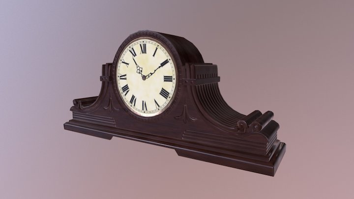 Victorian clock 3D Model