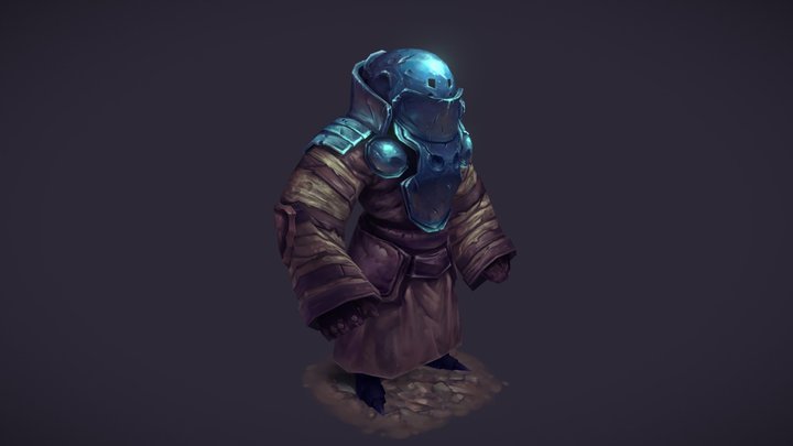 Warrior Monk 3D Model