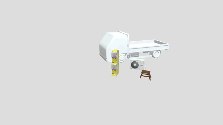 DAE 5 Finished props - Tokyo 3D Model