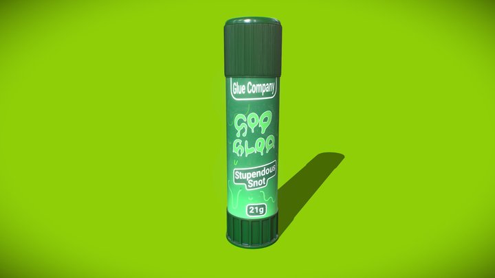 Customisable Glue Stick 3D Model
