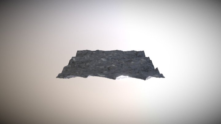 Rock Face 3D Model