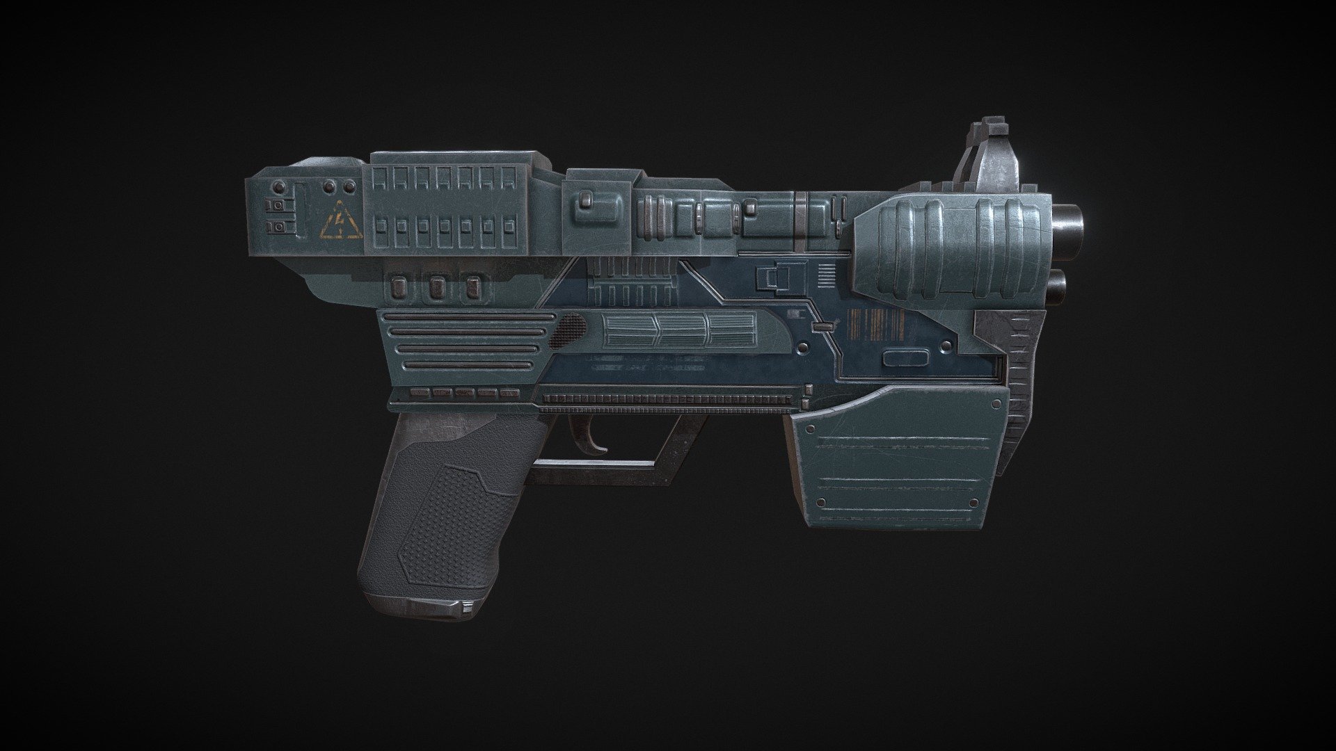 Sci Fi Handgun - 3D model by MikeLenehan (@MickLenehan) [d863384 ...