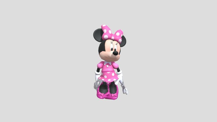 Minnie Mouse dansează 3D Model