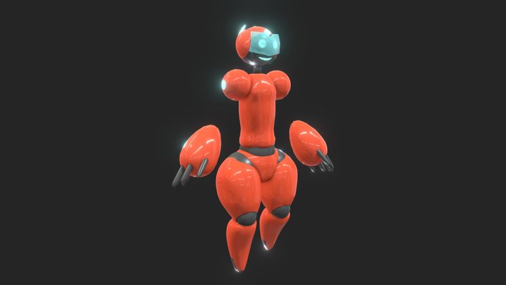 Red Bot 3D Model