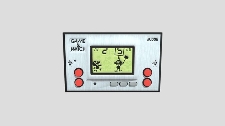 Judge Game and Watch 3D Model