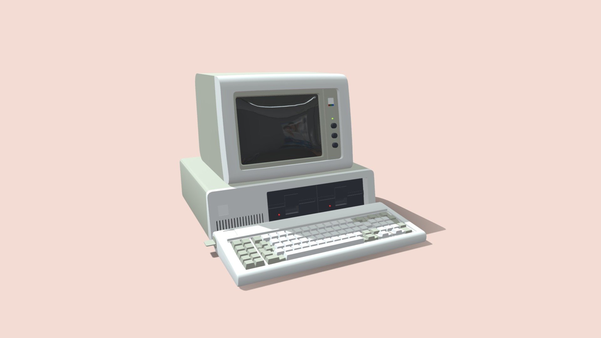 Vintage Desktop Computer - Download Free 3D model by GeniusPilot2016