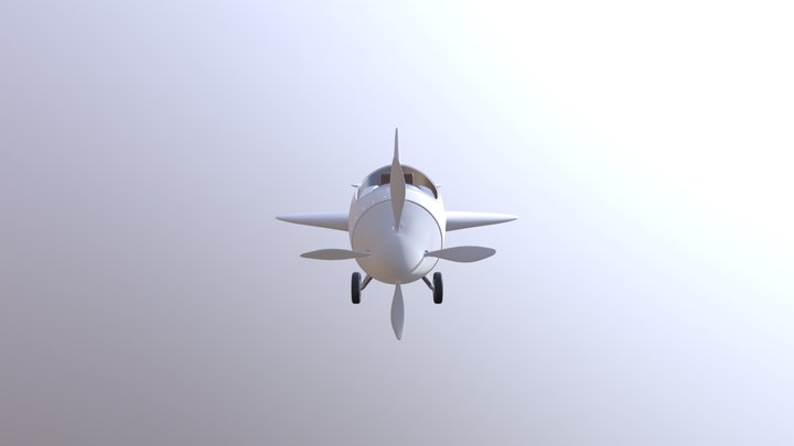 Cartoon Plane2RR2 3D Model