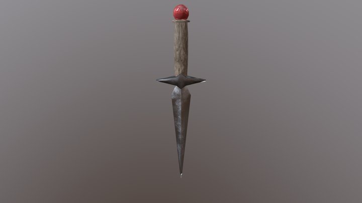 Old Dagger 3D Model