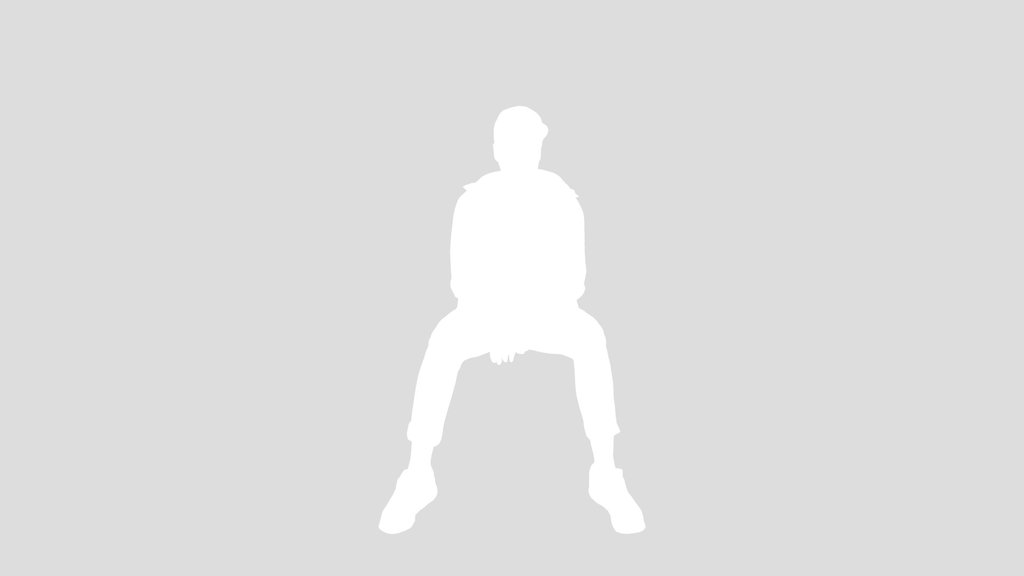 Guy In Cap And Hoodie Sitting