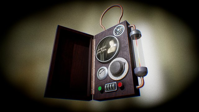 [SGP39] Steampunk Mobile Telephone 3D Model