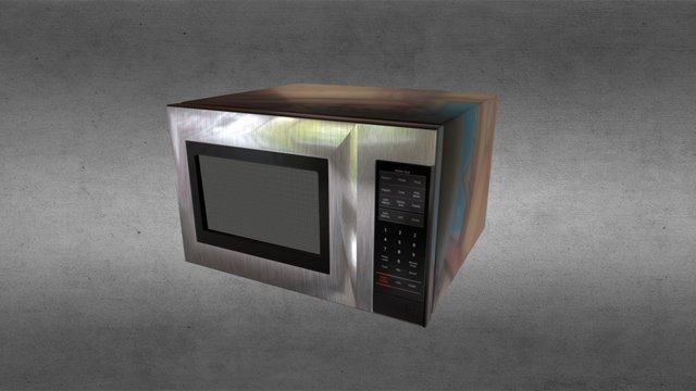 Simple Microwave [free obj dl in desc] 3D Model