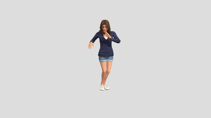 Rumba Dancing (2) 3D Model