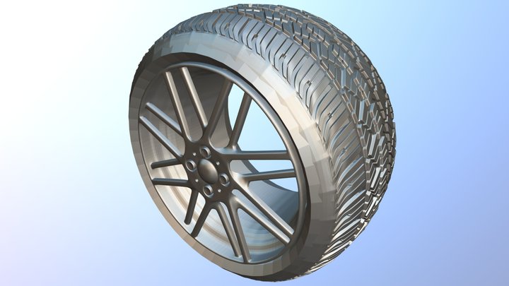 Car Wheel Attempt 3 3D Model