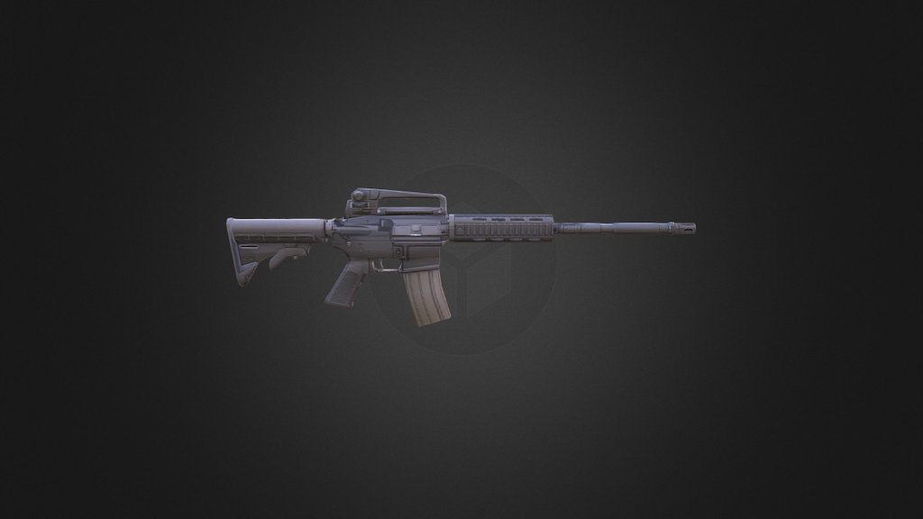 Bushmaster rifle - 3D model by sertilou [d86845d] - Sketchfab