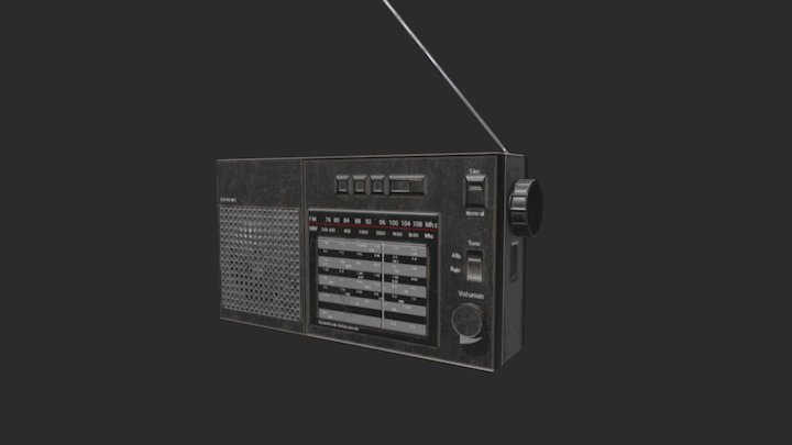 Radio 3D Model