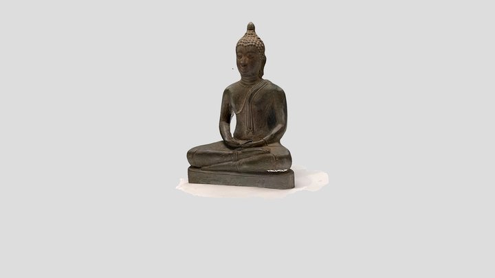 Vietnamese Bronze Buddha 3D Model