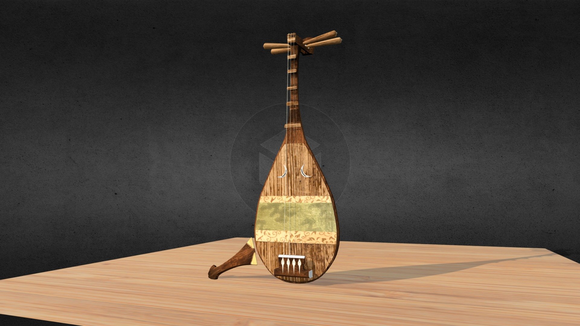 Chikuzen Biwa 筑前琵琶 - 3D model by licheong (@licheong) [d869c94]