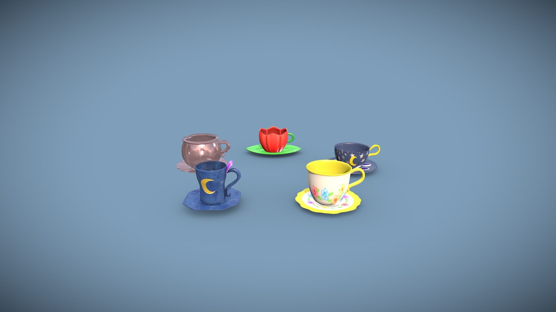 Cups And Saucers Assets