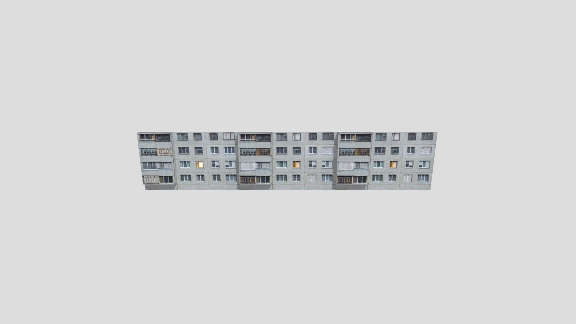 Russian panel house - Download Free 3D model by zxcharred [d86a98d ...