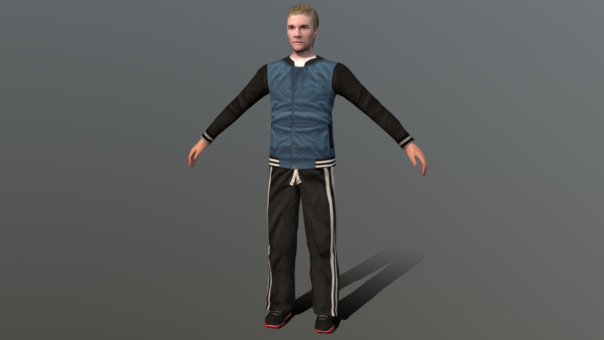 Male LowPoly (Rigged) - #10