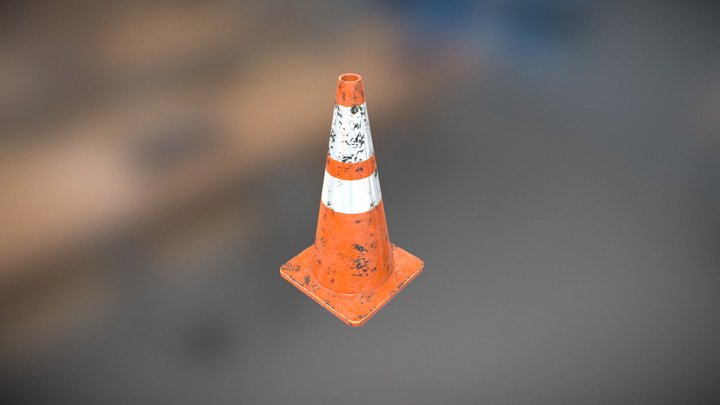 Road Cone A 3D Model
