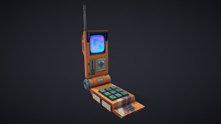 SciFi Cellphone 3D Model